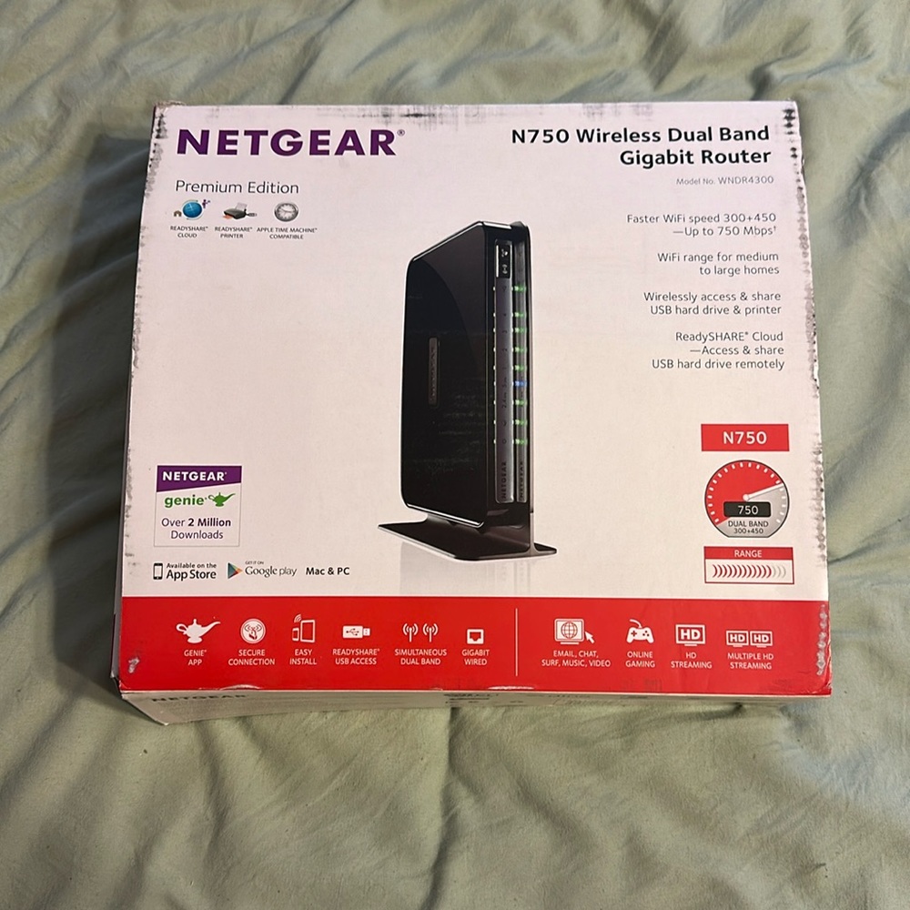 Netgear N750 Wireless Dual Band Gigabit Router